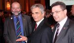Am Foto: Bundeskanzler Werner Faymann, der Abgeordnete zum Nationalrat und Sportsprecher der SP&Ouml; Hermann Krist und Pr&auml;sident Karl Wei&szlig;